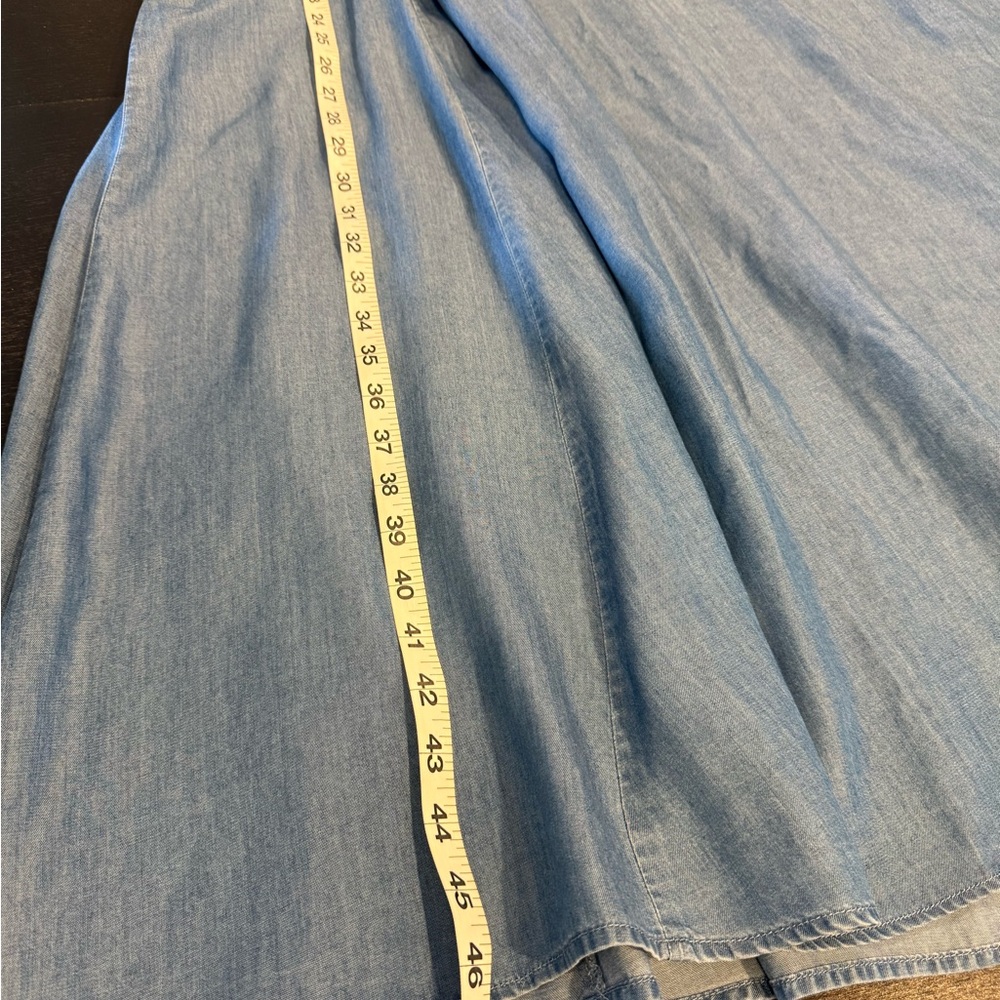Blue Denim Sleeveless Dress - Picture 5 of 12